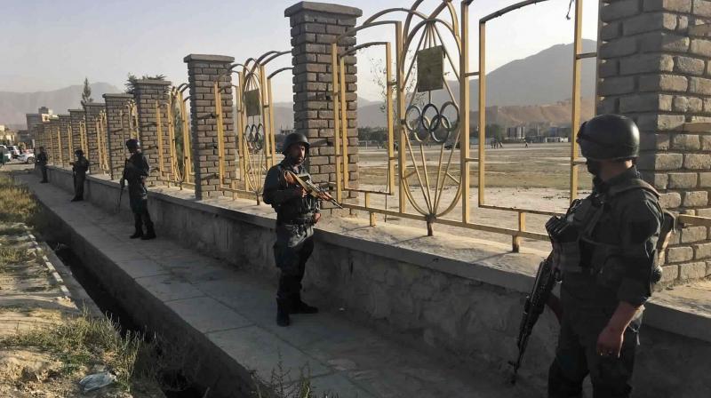 Two of the wounded were police officers. Several ambulances were seen speeding away from the scene, apparently taking the injured to hospital.(Photo: AP) Two of the wounded were police officers. Several ambulances were seen speeding away from the scene, apparently taking the injured to hospital.(Photo: AP)