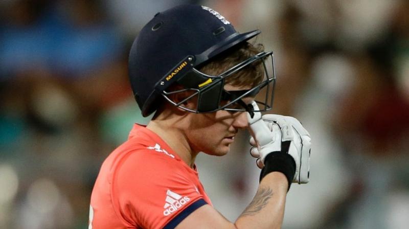 after managing just 51 runs in eight ODI innings so far this season, Jason Roy was dropped for England's semi-final against Pakistan and replaced at the top of the order by Jonny Bairstow.(Photo: AP) after managing just 51 runs in eight ODI innings so far this season, Jason Roy was dropped for England's semi-final against Pakistan and replaced at the top of the order by Jonny Bairstow.(Photo: AP)