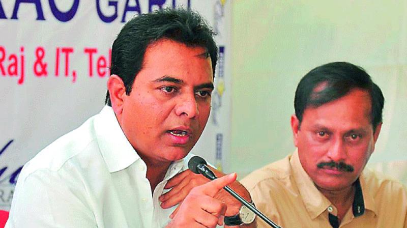 Municipal minister K.T. Rama Rao Municipal minister K.T. Rama Rao