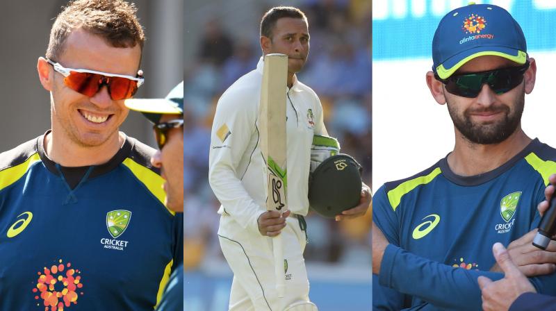 Veterans Usman Khawaja, Peter Siddle, and Nathan Lyon were Friday recalled to a revamped Australian one-day squad to play India with an eye on the World Cup in England later this year. (Photo: AP / AFP) Veterans Usman Khawaja, Peter Siddle, and Nathan Lyon were Friday recalled to a revamped Australian one-day squad to play India with an eye on the World Cup in England later this year. (Photo: AP / AFP)