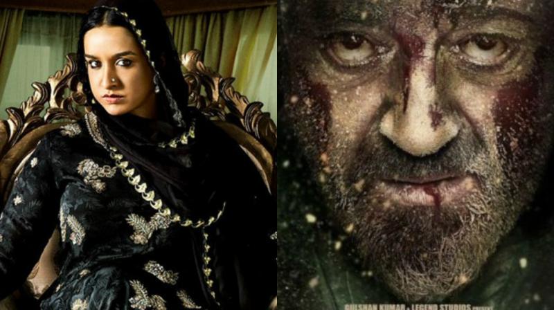 Posters of 'Haseena Parkar' and 'Bhoomi.' Posters of 'Haseena Parkar' and 'Bhoomi.'