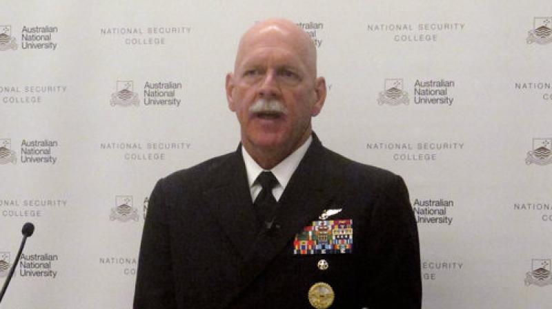 US Pacific Fleet Commander Admiral Scott Swift addresses an Australian National University security conference in Canberra on July 27, 2017. Swift said he would launch a nuclear strike against China next week if US President Donald Trump ordered it. (Photo: AP) US Pacific Fleet Commander Admiral Scott Swift addresses an Australian National University security conference in Canberra on July 27, 2017. Swift said he would launch a nuclear strike against China next week if US President Donald Trump ordered it. (Photo: AP)