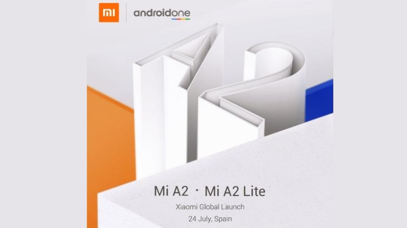 Xiaomi Mi A2 and Mi A2 Lite Android one smartphones launch teased for July 24. Xiaomi Mi A2 and Mi A2 Lite Android one smartphones launch teased for July 24.