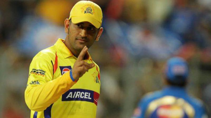 ms dhoni pic in csk jersey