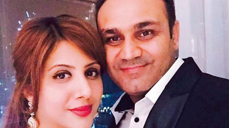 Virender and Aarti Sehwag Virender and Aarti Sehwag