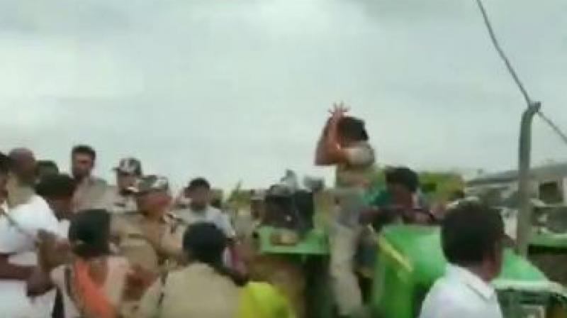 In the attack, a woman forest officer Anita has been injured and admitted to a hospital for treatment. (Photo: ANI twitter) In the attack, a woman forest officer Anita has been injured and admitted to a hospital for treatment. (Photo: ANI twitter)