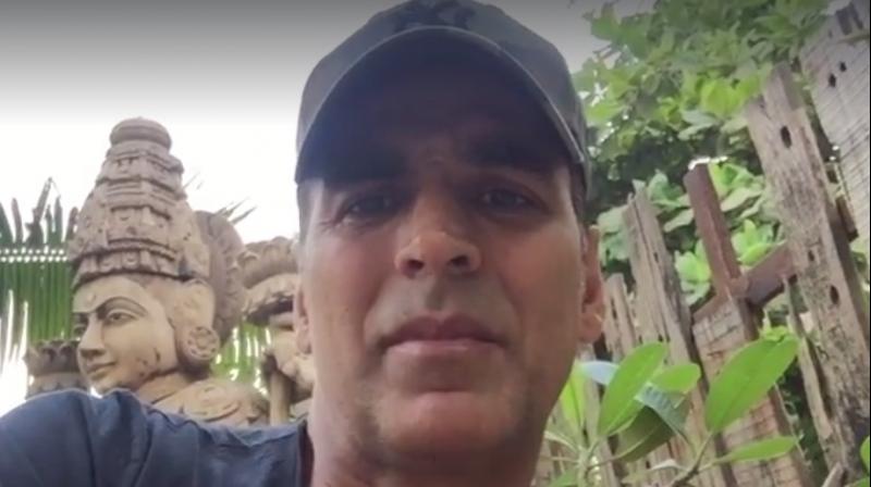 Akshay Kumar in the video. Akshay Kumar in the video.
