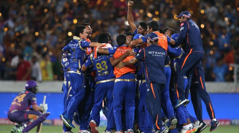 Mumbai Indians completed a brilliant comeback victory over Rising Pune Supergiant, clinching the match, and their third IPL title by just 1 run. (Photo: BCCI) Mumbai Indians completed a brilliant comeback victory over Rising Pune Supergiant, clinching the match, and their third IPL title by just 1 run. (Photo: BCCI)