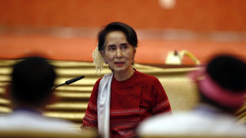 Myanmar State Counsellor Aung San Suu Kyi. (Photo: AP) Myanmar State Counsellor Aung San Suu Kyi. (Photo: AP)