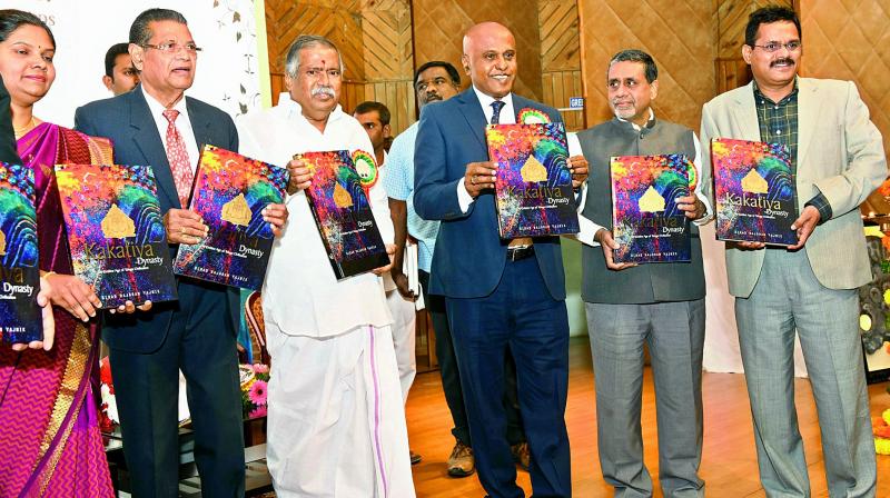 Chandu Lal, minister for tourism and culture inaugurates the second international seminar on Telangana Through Ages on Friday. A book of the Kakatiya Dynasty was released on the occasion. (Photo: DC) Chandu Lal, minister for tourism and culture inaugurates the second international seminar on Telangana Through Ages on Friday. A book of the Kakatiya Dynasty was released on the occasion. (Photo: DC)