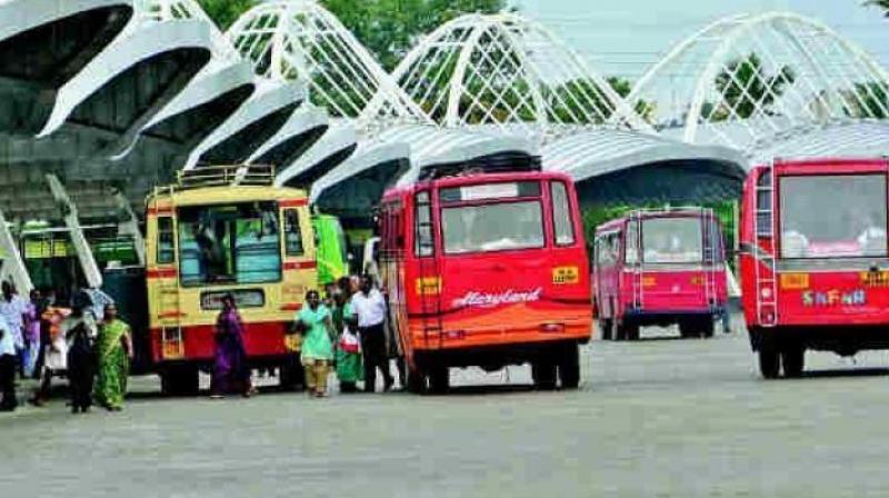 The speeding buses causes stress to onlookers but, the expertise of the drivers has averted many an accident. (Representational Image) The speeding buses causes stress to onlookers but, the expertise of the drivers has averted many an accident. (Representational Image)