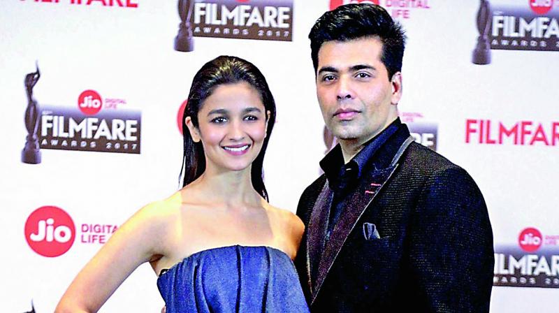 Karan Johar and Alia Bhatt Karan Johar and Alia Bhatt