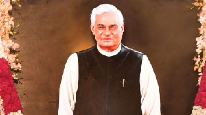 Members of both Houses attended the event where President Kovind unveiled the life-size portrait of the former prime minister. (Photo: Twitter | @rashtrapatibhvn) Members of both Houses attended the event where President Kovind unveiled the life-size portrait of the former prime minister. (Photo: Twitter | @rashtrapatibhvn)