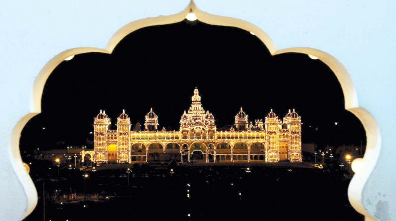Till the 1990s, Dasara festivities including the cultural extravaganza were restricted to the palace premises with the famed flower show happening at Curzon park. Till the 1990s, Dasara festivities including the cultural extravaganza were restricted to the palace premises with the famed flower show happening at Curzon park.