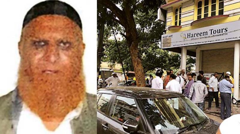The accused Sibgatullah and his office of the accused tour operator in Jayanagar The accused Sibgatullah and his office of the accused tour operator in Jayanagar
