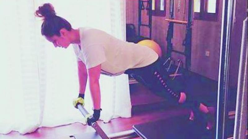 Sania Mirza is back at burning it in the gym post delivery Sania Mirza is back at burning it in the gym post delivery