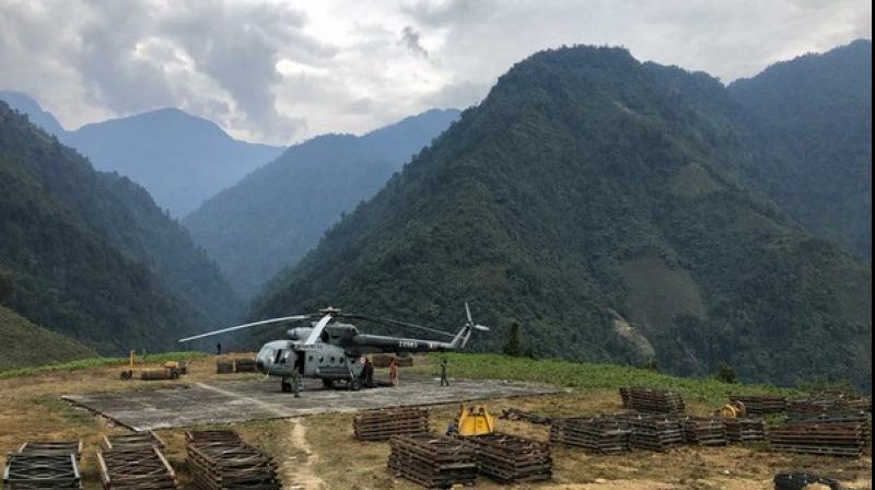 The helicopter that crashed near Budgam on February 27 killing six personnel on board, is missing and the Indian Air Force is searching for it. (Photo: ANI) The helicopter that crashed near Budgam on February 27 killing six personnel on board, is missing and the Indian Air Force is searching for it. (Photo: ANI)
