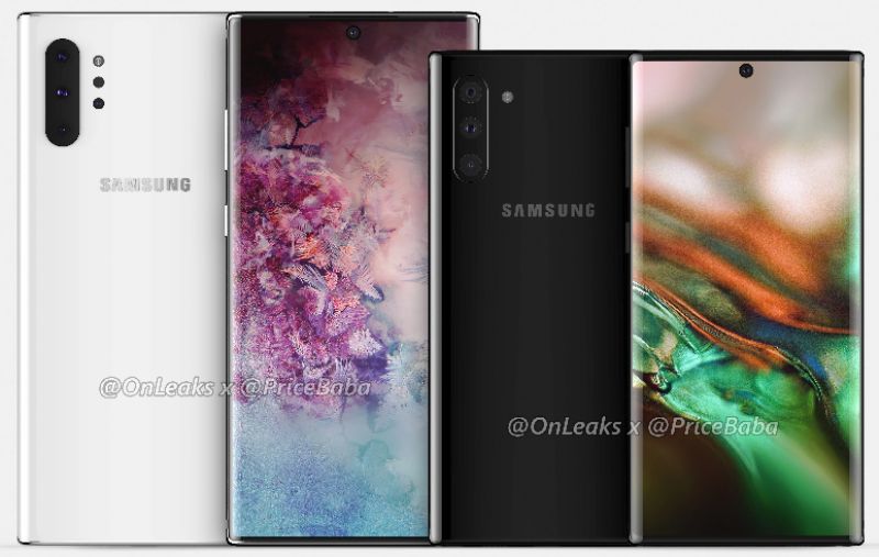 Samsung Galaxy Note 10 Pro renders