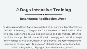 2 days intensive training - innerdance facilitation work