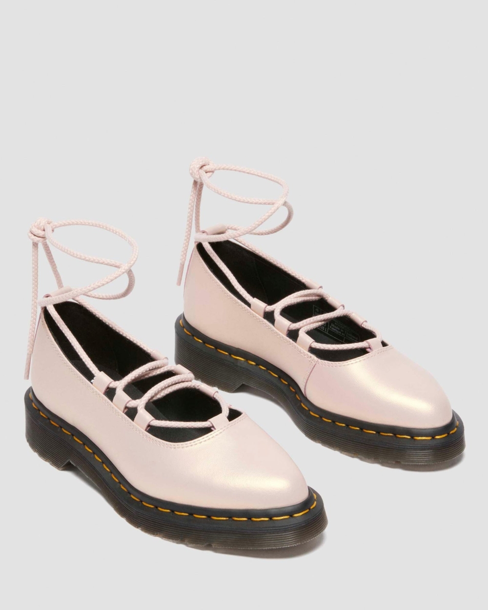 Dr.Martens Elphie II Iridescent Leather Ballet Flats芭蕾舞皮鞋