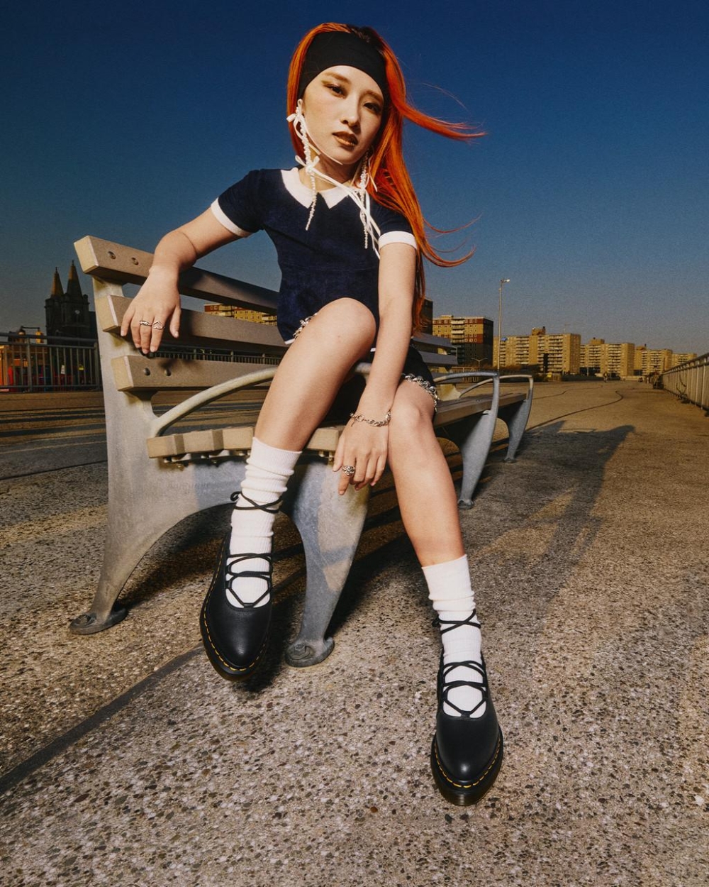 Dr.Martens Elphie II Iridescent Leather Ballet Flats芭蕾舞皮鞋