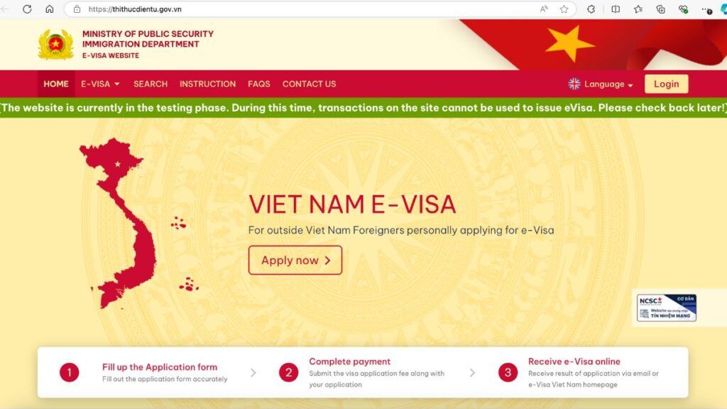 Vietnam E-Visa Portal