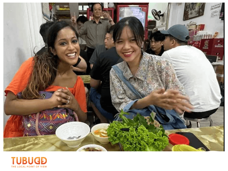 Meet Vo Thi Thuy Tien, your Local Buddy from Tubudd, a cheerful food lover eager to share Saigon’s culinary soul. 
