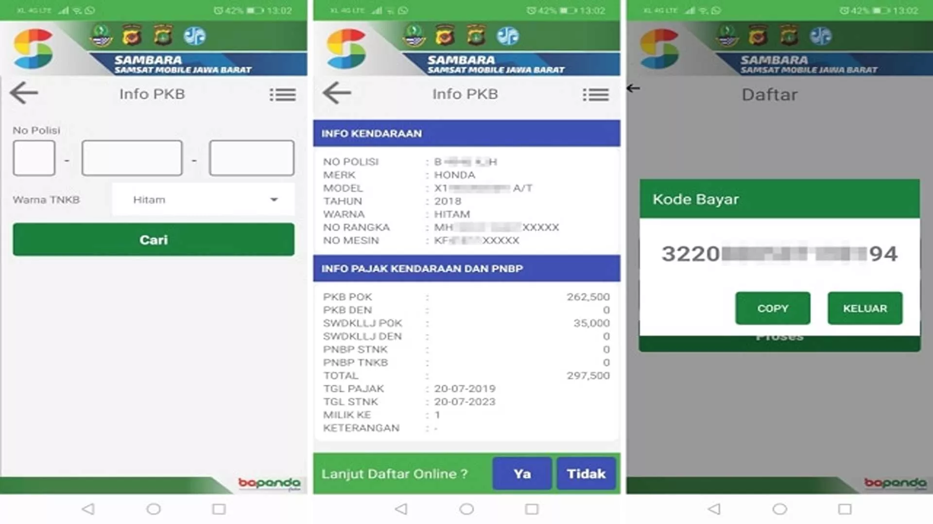 syarat bayar pajak motor