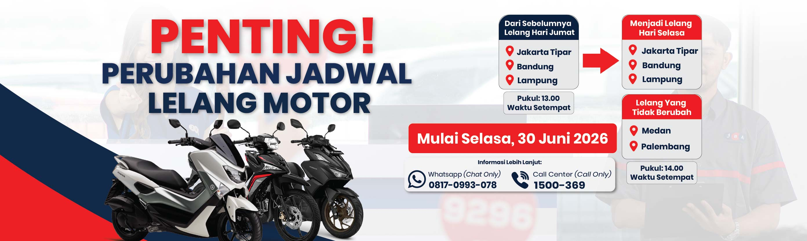 Banner Lelang Motor Surabaya