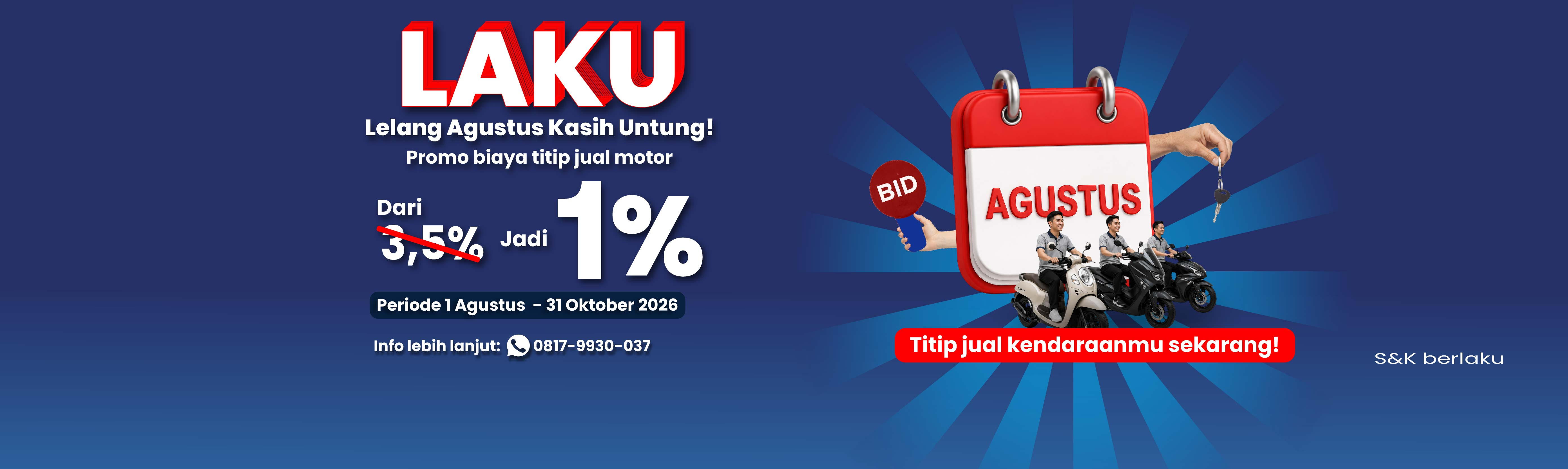 Motorcycle Auction Banner Bandung
