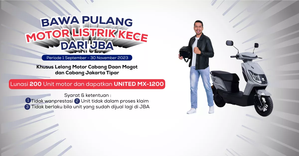 News picture Bawa Pulang Motor Listrik Kece Dari JBA