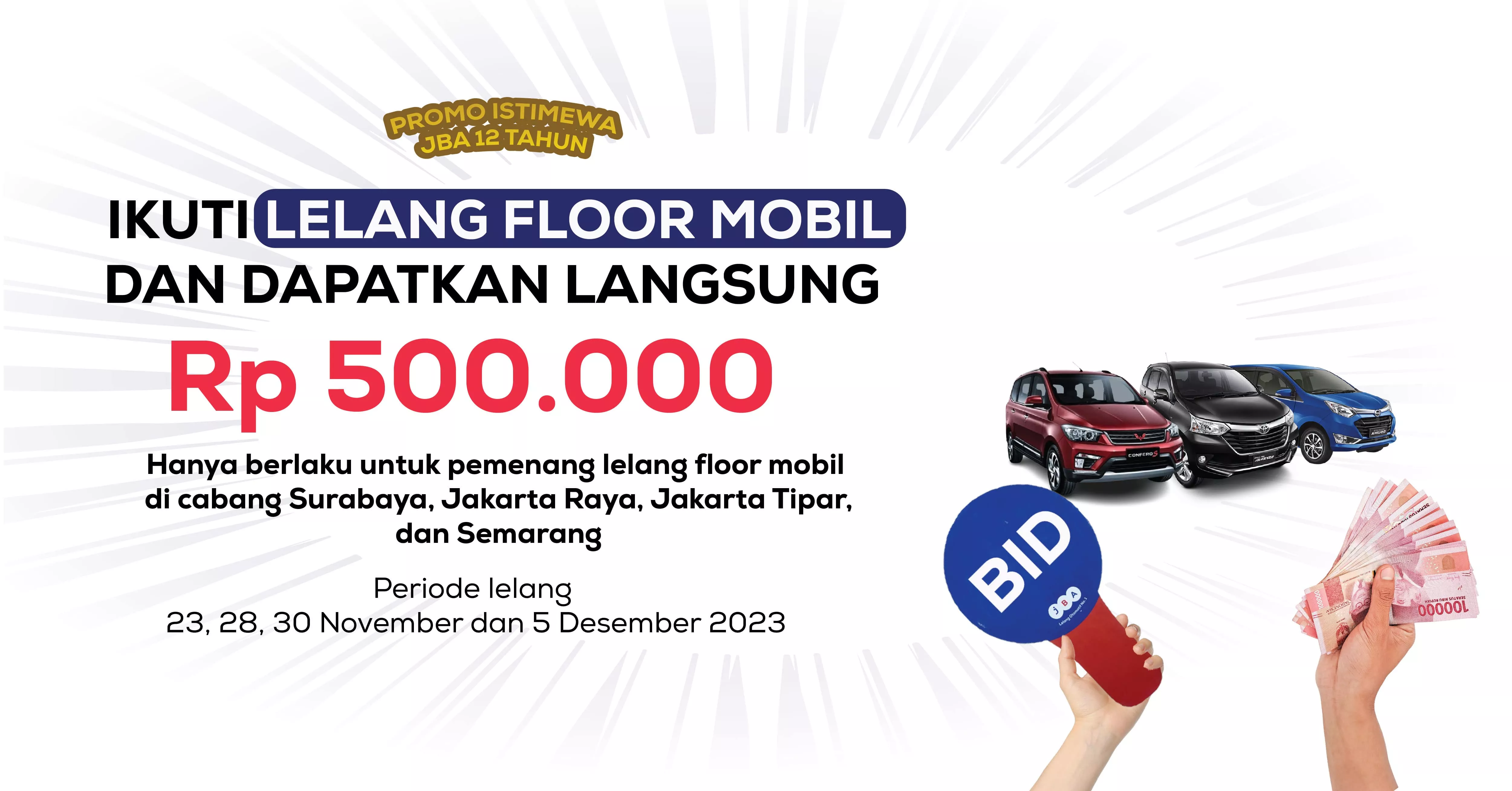 News picture Rp 500 ribu Tunai Untuk Kamu Hanya di Promo Istimewa 12 Tahun JBA