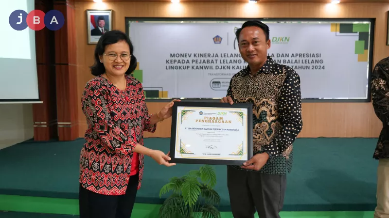 News picture JBA Indonesia Raih Penghargaan sebagai Balai Lelang dengan Tingkat Pelaporan Terbaik 2024