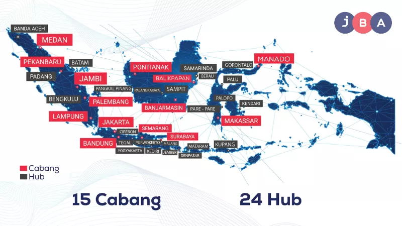 News picture Daftar Cabang dan Hub JBA Indonesia Terbaru 2025