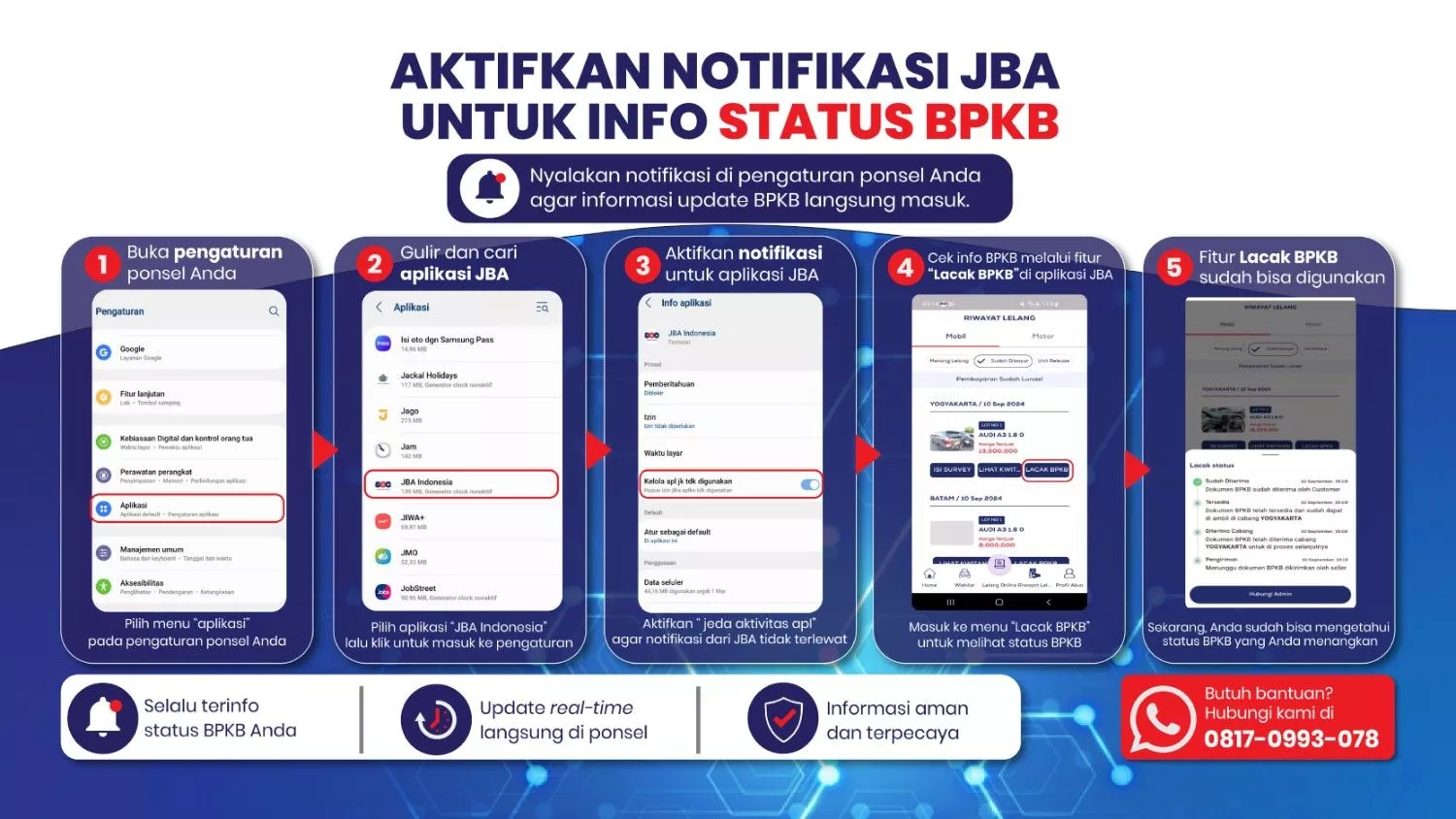Fitur Terbaru di JBA, Kini Bisa Lacak Status BPKB Dengan Mudah