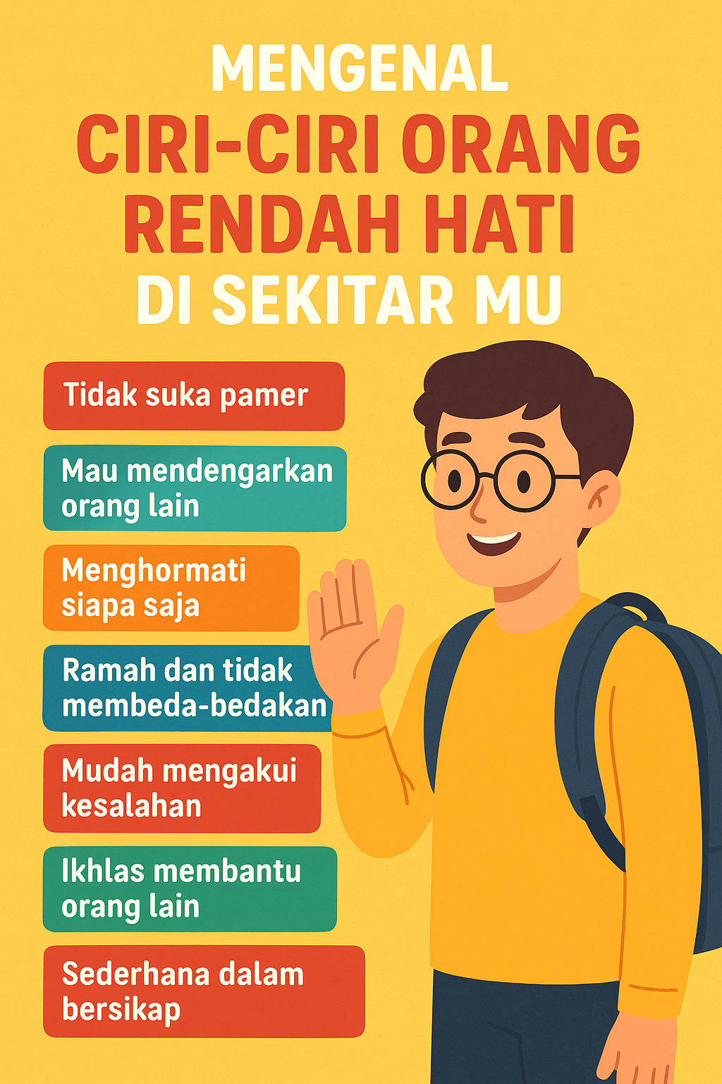 mengenal ciri ciri orang rendah hati disekitar mu