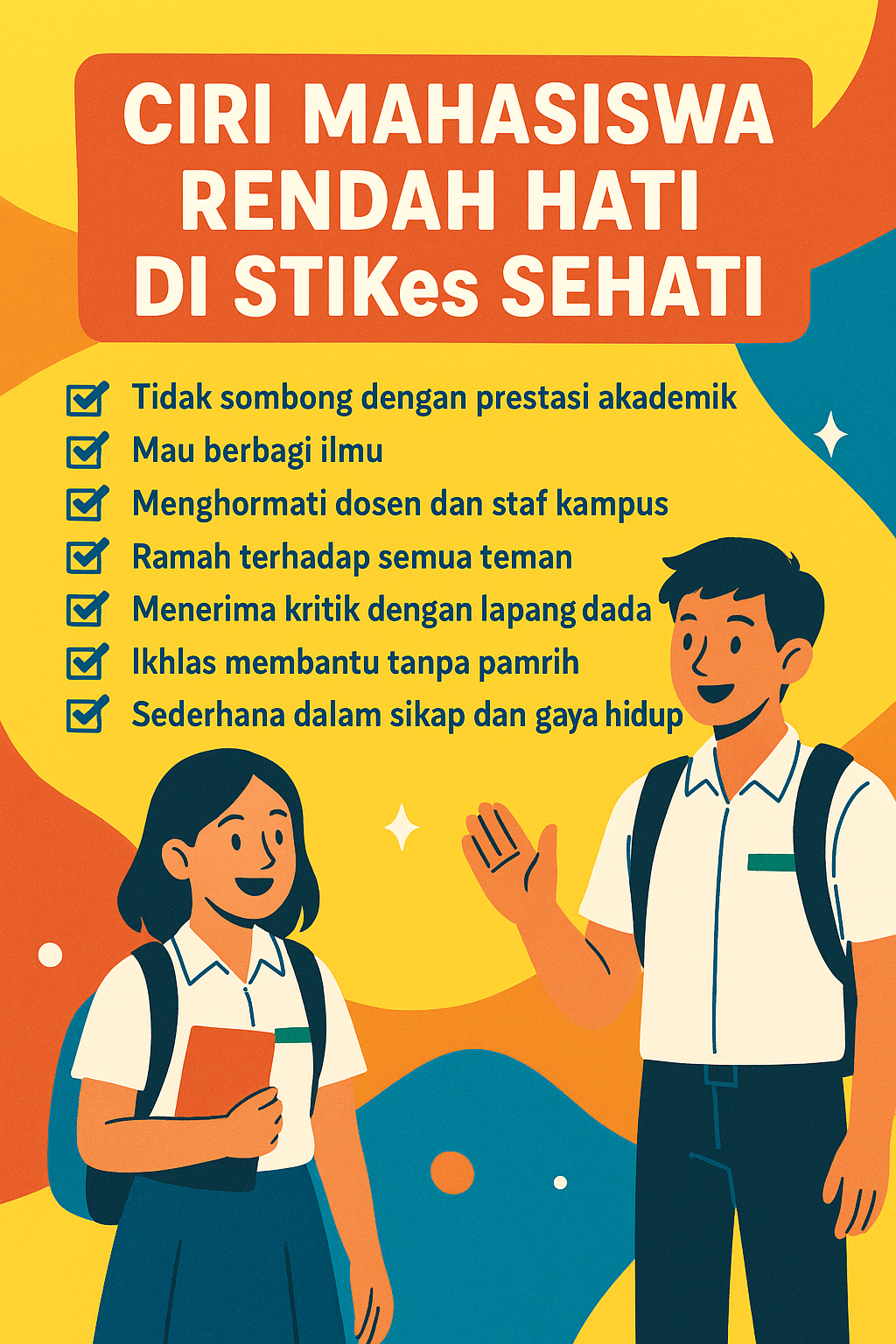 ciri ciri mahasiswa yang rendah hati di stikes sehati