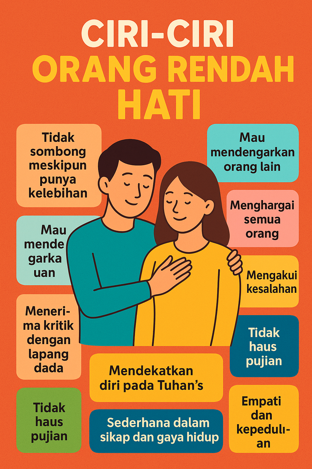 ciri orang rendah hati