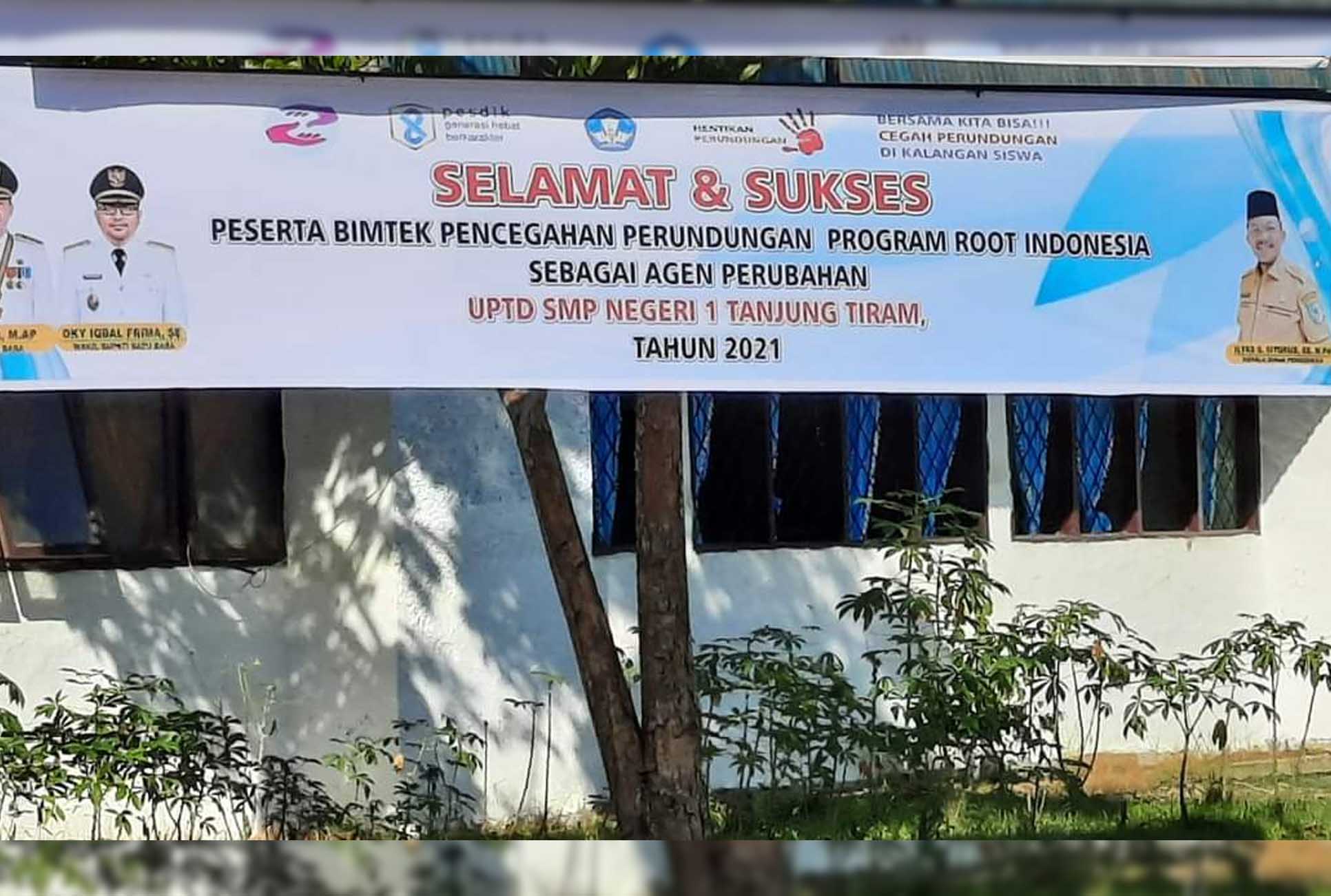 Bimtek Pencegahan Perundungan bagi Agen Perubahan UPTD SMP Negeri 1 Tanjung Tiram