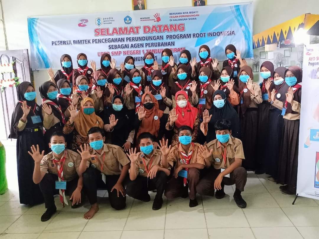 Bimtek Pencegahan Perundungan bagi Agen Perubahan UPTD SMP Negeri 1 Tanjung Tiram