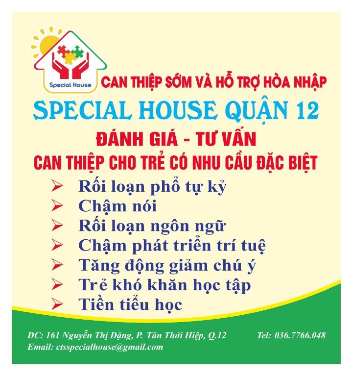 Trung Tâm Can Thiệp Sớm Special House Quận 12