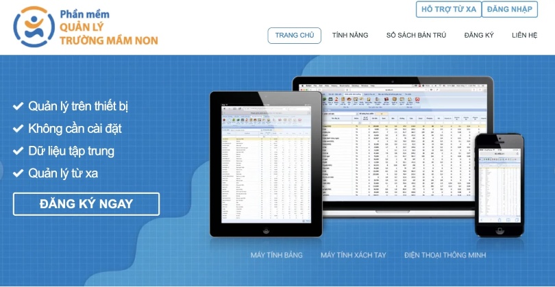 Phần mềm quản lý mầm non SC EDU