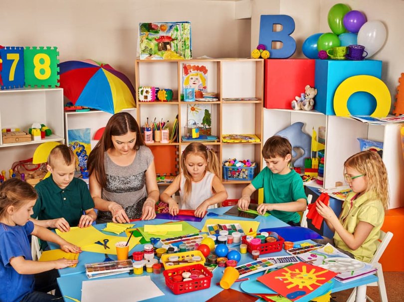 Chọn vị trí để trang trí góc học tập mầm non