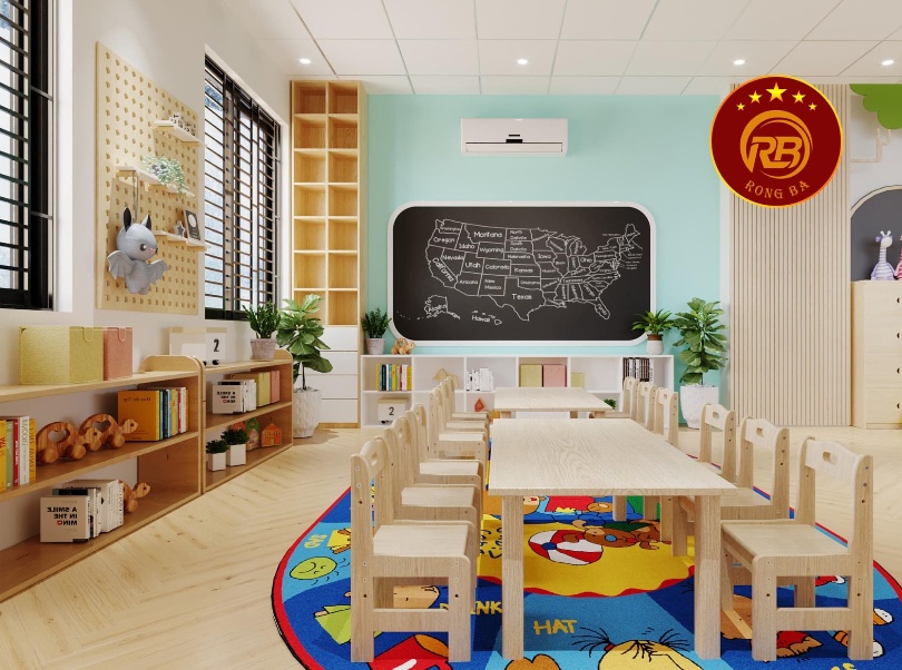 Thực hiện ý tưởng trang trí lớp mầm non sáng tạo