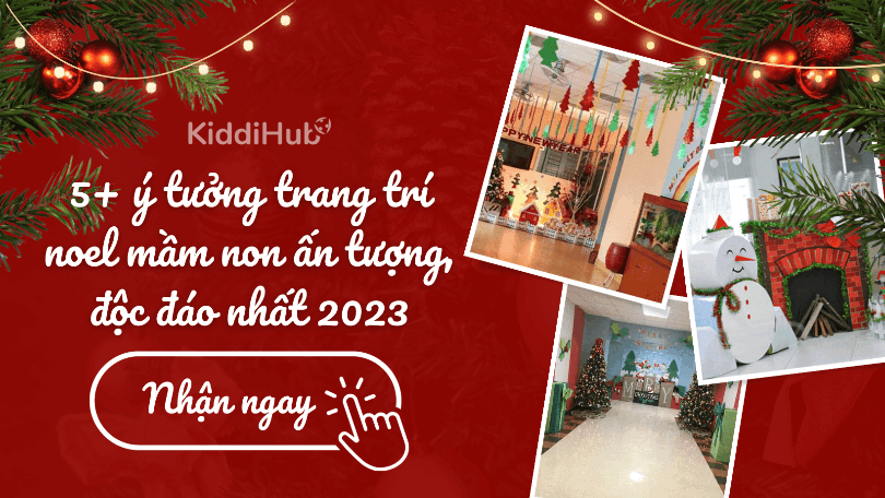 ý tưởng trang trí noel mầm non