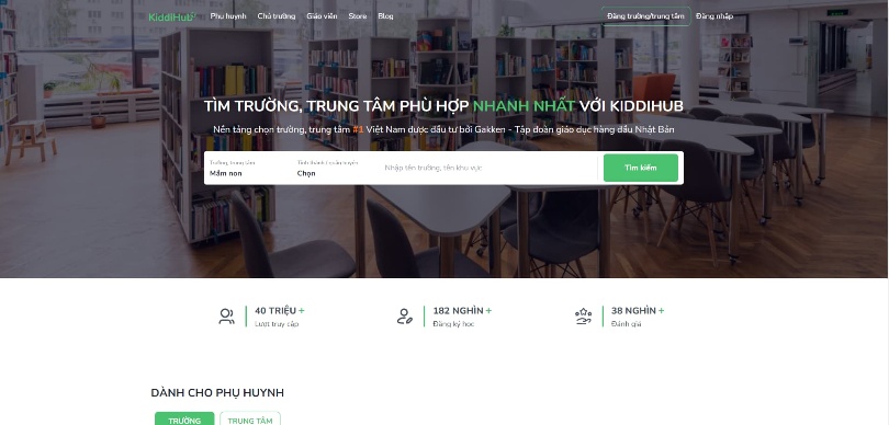 Giới thiệu về trường trên KiddiHub