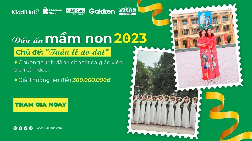 Dấu Ấn Mầm Non 2023 Của KiddiHub Với Chủ Đề “ Tuần Lễ Áo dài”
