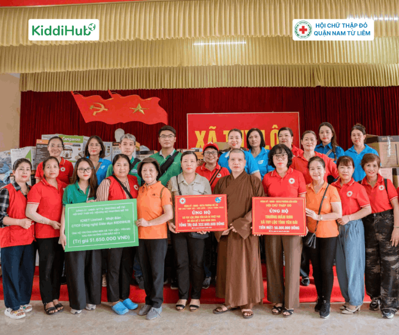 kiddihub ấm lòng mùa nước lũ