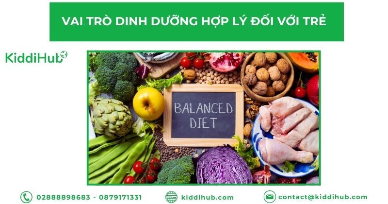 Vai trò dinh dưỡng hợp lý đối với trẻ mầm non