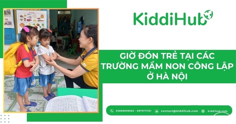 Giờ đón trẻ tại các trường mầm non công lập ở Hà Nội?